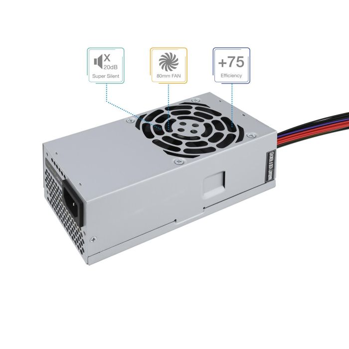 TooQ Ecopower II TFX OEM Fuente de Alimentación 500W 20+4 Pin ATX PFC Activo 78% Eficiencia Ventilador 8cm Plata 4 TooQ Ecopower II TFX OEM Fuente de Alimentación 500W 20+4 Pin ATX PFC Activo 78% Eficiencia Ventilador 8cm Plata 4