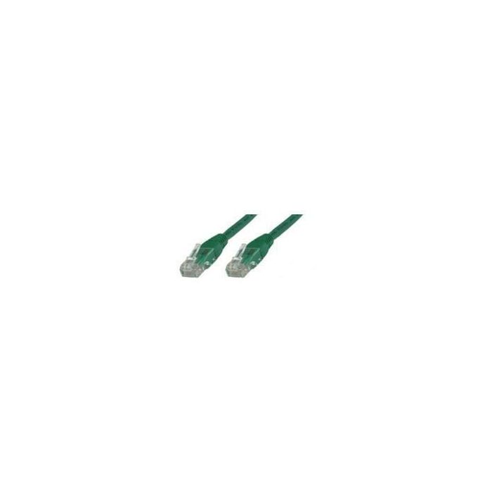 MicroConnect Cable de red Ethernet CAT5e U/UTP 20m, color verde - Conexión fiable para redes hasta 100MHz
