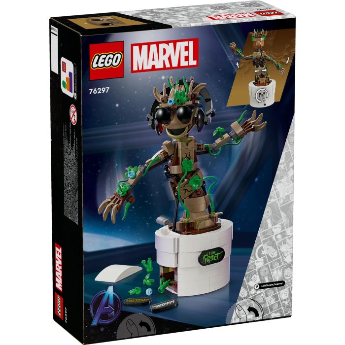 LEGO 76297 Marvel El Baile de Baby Groot, Juguete para construir animado para niños 8