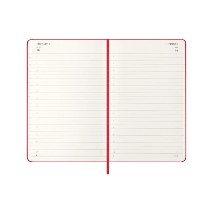 Agenda 2026 Tapa Dura 12 Meses Diaria L (13 X 21 Cm) Rojo Moleskine Dhf212Dc3Y26 1