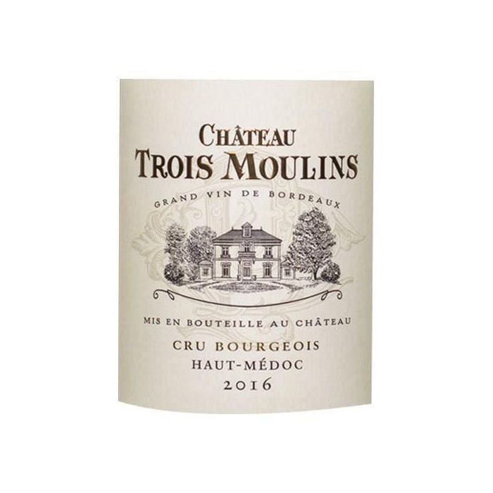 CHâteau tres Moulins 2016 Haut -Médoc Bourgeois Raw - Burdeos Wine Wine 1