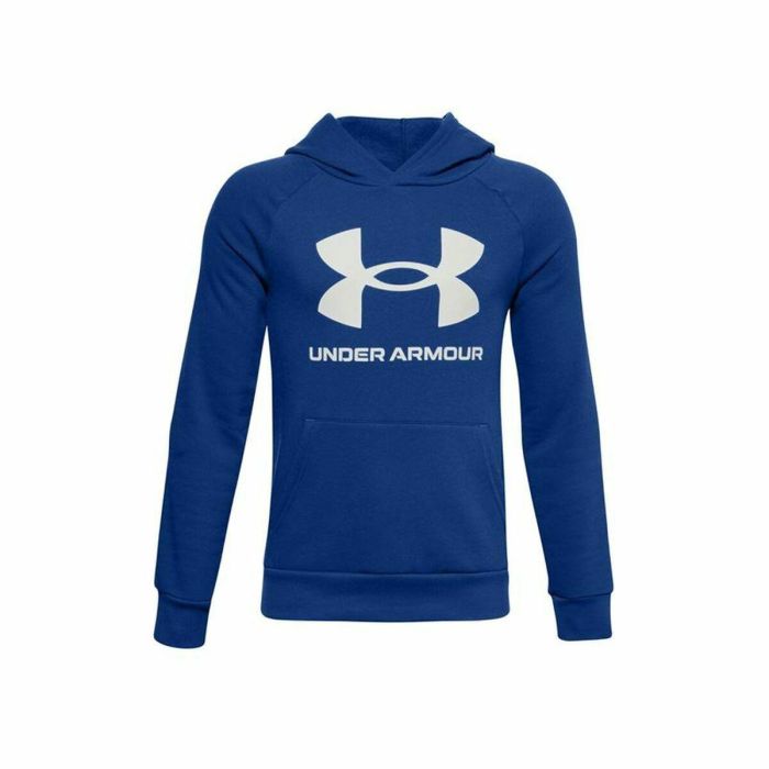 Sudadera con Capucha Niño Under Armour Rival Fleece Azul 0 Sudadera con Capucha Niño Under Armour Rival Fleece Azul 0