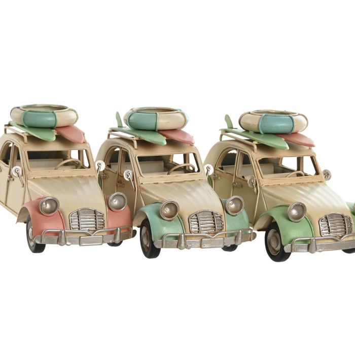 Figura Decorativa Home ESPRIT Azul Verde Rosa Vintage 28 x 11 x 11,5 cm (3 Unidades) 3