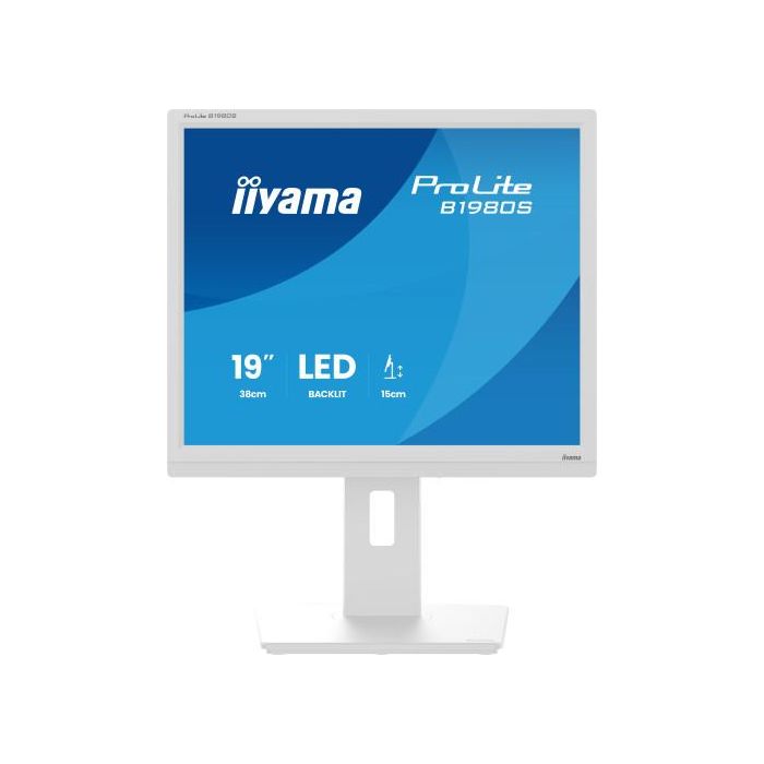 iiyama ProLite B1980S-W1 pantalla para PC 48,3 cm (19") 1280 x 1024 Pixeles SVGA LED Blanco iiyama ProLite B1980S-W1 pantalla para PC 48,3 cm (19") 1280 x 1024 Pixeles SVGA LED Blanco
