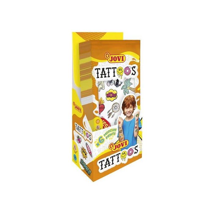 Temporary Tattoos Jovi Expositor De 24