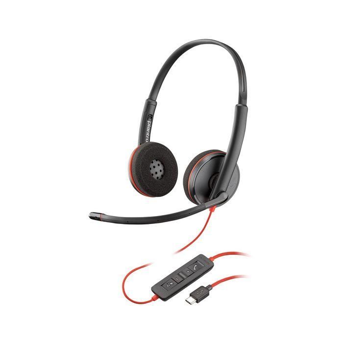 Poly C3220 Blackwire Auriculares USB-C Profesionales con Micrófono Flexible, Audio de Calidad y Ajuste Cómodo (Bulk) Poly C3220 Blackwire Auriculares USB-C Profesionales con Micrófono Flexible, Audio de Calidad y Ajuste Cómodo (Bulk)