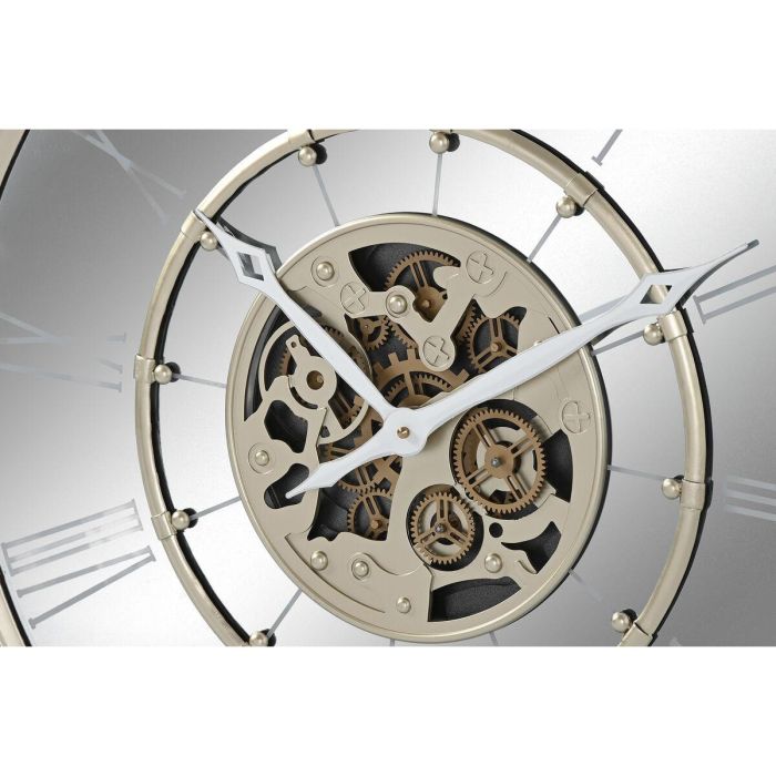 Reloj Pared Glam DKD Home Decor Champan 8 x 67 x 67 cm