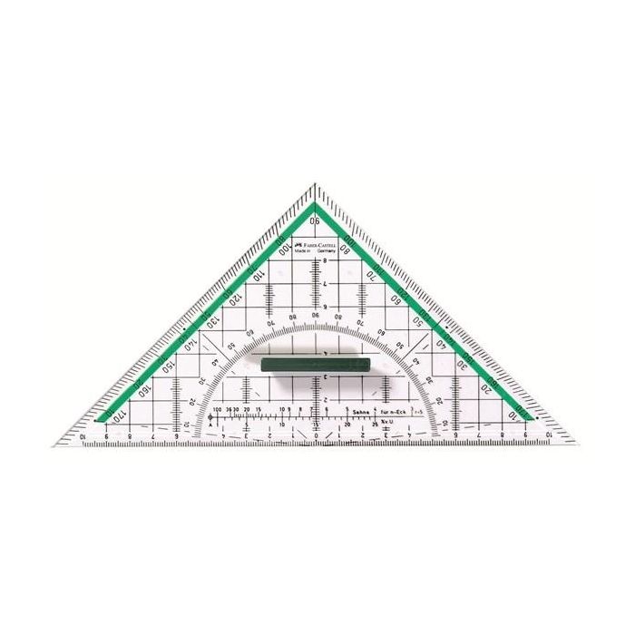 FABER-CASTELL Geometrie-Dreieck groß mit Griff 20 cm 1 FABER-CASTELL Geometrie-Dreieck groß mit Griff 20 cm 1