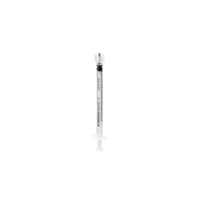 B. Braun Jeringa Omnifix 3 Cuerpos 1 mL Luerlock 100Ud