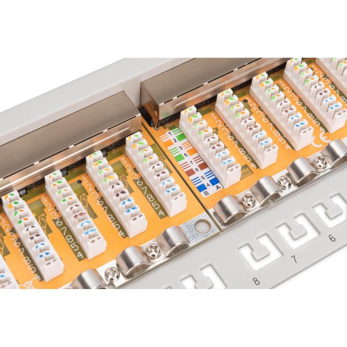 Digitus Panel de Conexión Patchpanel 1U 24 Puertos CAT 6 Blindado RJ-45 LSA Clase E Gris 5