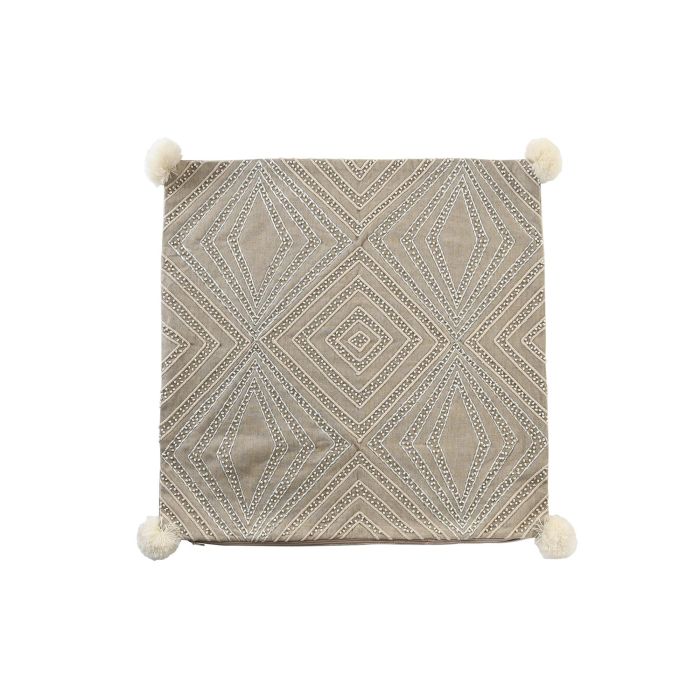 DKD Home Decor Funda de Cojín Cuadrada Decorativa para Sofá o Cama, Color Gris, Material Polyester, Medidas 50x50 cm, Apta Solo para Limpieza en Seco 3 DKD Home Decor Funda de Cojín Cuadrada Decorativa para Sofá o Cama, Color Gris, Material Polyester, Medidas 50x50 cm, Apta Solo para Limpieza en Seco 3