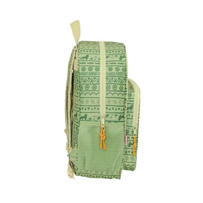 Mochila Escolar Mufasa Verde Beige 33 x 42 x 14 cm 2