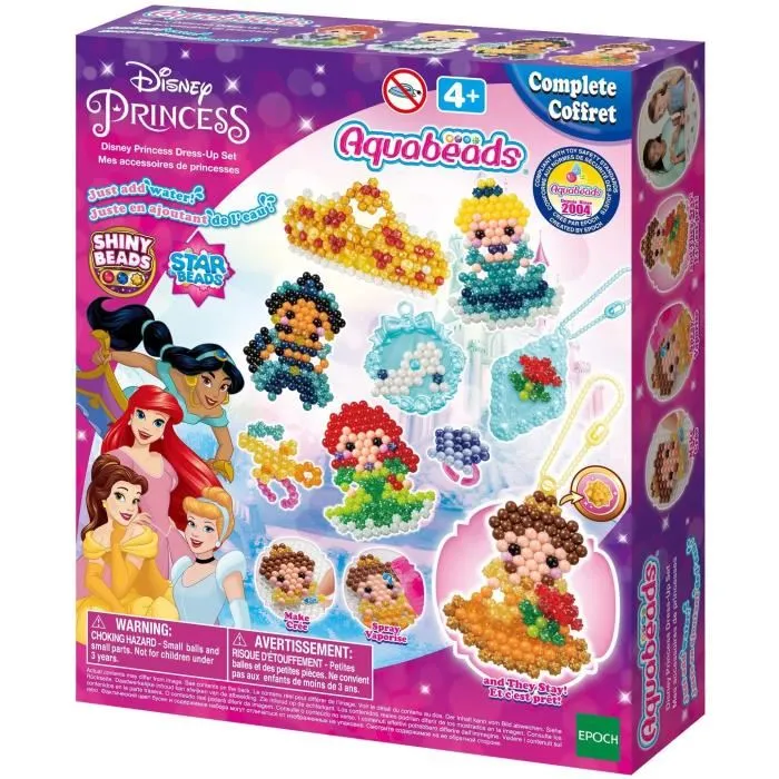 Aquabeads 31997 Mis Accesorios de Princesas de Disney Perlas que se Adhieren con Agua 1