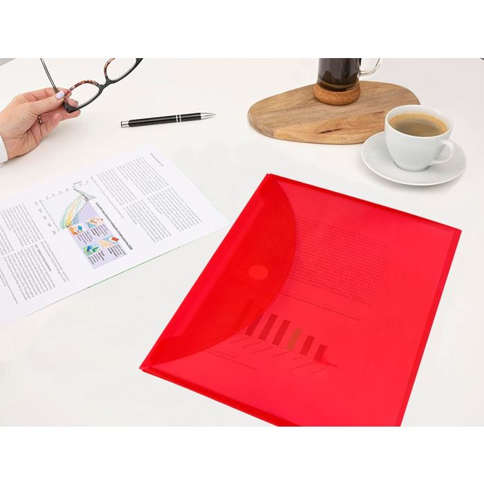 Carpeta Liderpapel Dossier A4 Cierre De Velcro Colores Surtidos Pack 10+2 gratis 8