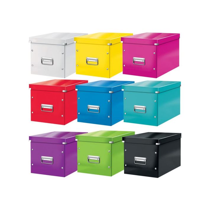 Caja Almacenamiento Leitz Click & Store Cubica Grande Color Negro 320x360x310 mm 7