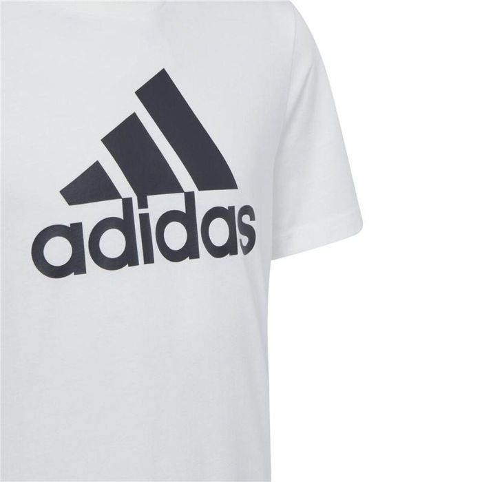 Camiseta de Manga Corta Infantil Adidas Essentials Big Logo Cotton 3 Camiseta de Manga Corta Infantil Adidas Essentials Big Logo Cotton 3