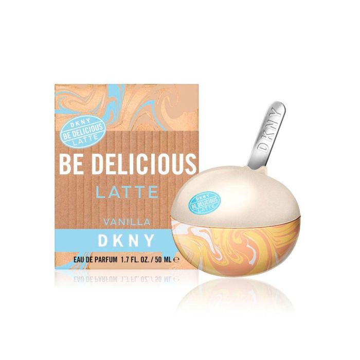Donna Karan DKNY Be Delicious Latte Vanilla - Perfume de Mujer Eau de Parfum (EDP) Vaporizador 50 ml - Fragancia Ámbar Vainilla, Colección Latte