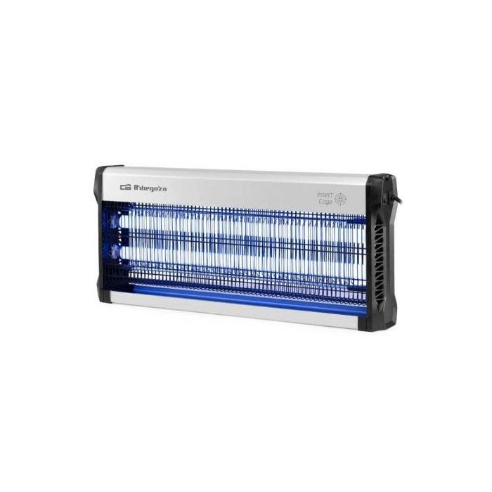 Orbegozo MQ 5545 Atrapainsectos Eléctrico con Luz Ultravioleta y Descarga, Potencia 6W, Cobertura 150 m², Uso Interior