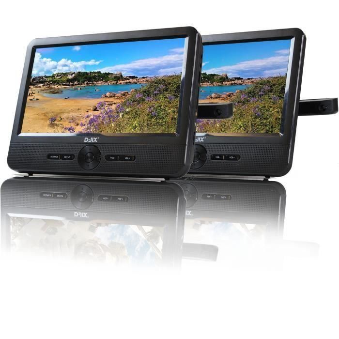 Reproductor de DVD portátil DJIX PVS906-50SM 9 - Doble pantalla - 2 horas de duración de la batería - Negro 4 Reproductor de DVD portátil DJIX PVS906-50SM 9 - Doble pantalla - 2 horas de duración de la batería - Negro 4