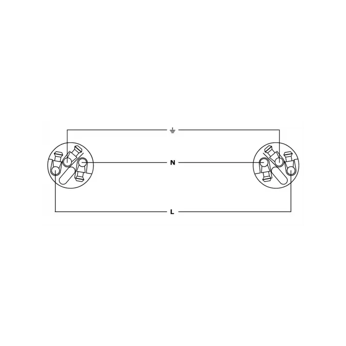 Cordial Cable Powercon/Schuko 3M 1
