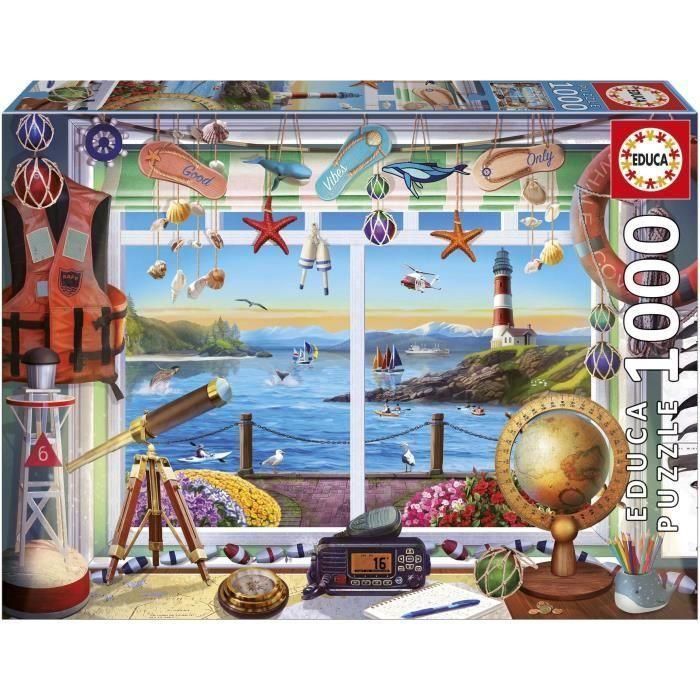Educa Puzzle de 1000 piezas: 'Vida en el Puerto'. Rompecabezas para adultos y jóvenes +14 años, incluye cola especial FIX PUZZLE®. 0 Educa Puzzle de 1000 piezas: 'Vida en el Puerto'. Rompecabezas para adultos y jóvenes +14 años, incluye cola especial FIX PUZZLE®. 0