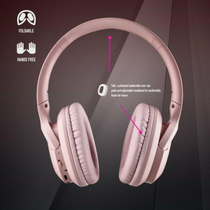 Auriculares Bluetooth NGS ARTICA CHILL TEAL Rosa (1 unidad) 4