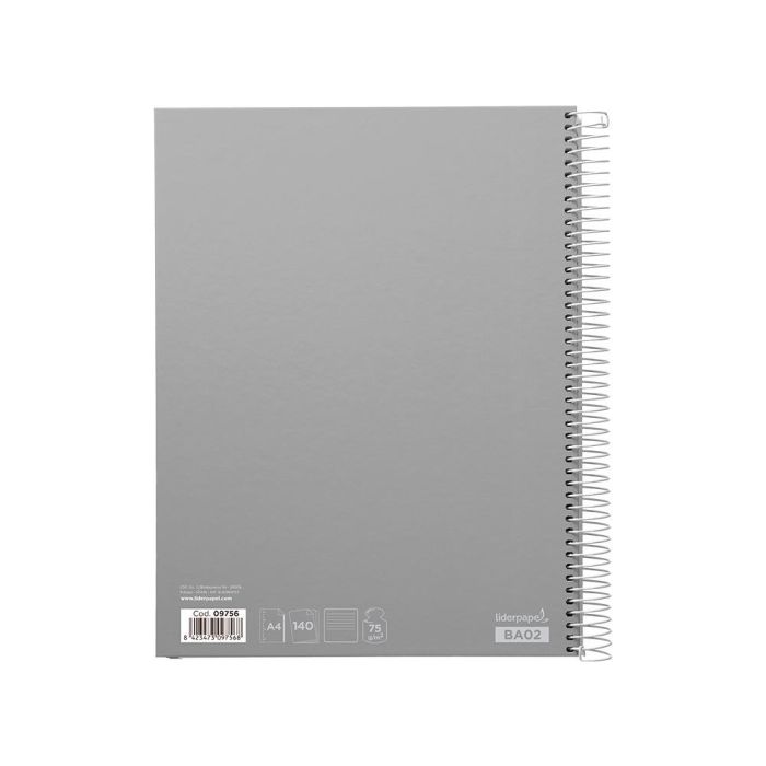 Cuaderno Espiral Liderpapel A4 Micro Jolly Tapa Forrada 140H 75 gr Horizontal 5 Bandas4 Taladros Colores Surtidos 4