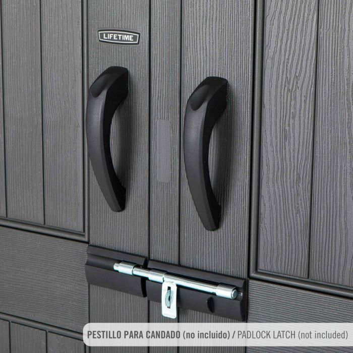 Caseta Lifetime 207 x 228 x 354 cm Gris 4 Caseta Lifetime 207 x 228 x 354 cm Gris 4