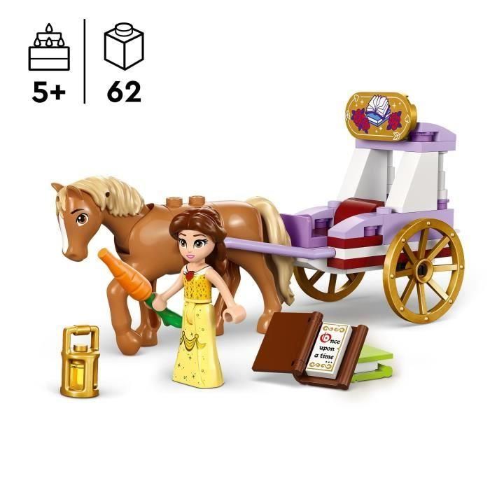LEGO 43233 Disney Princess La Historia de Bella - El Carruaje, Juguete con Mini Muñeca Princesa, La Bella y la Bestia 1 LEGO 43233 Disney Princess La Historia de Bella - El Carruaje, Juguete con Mini Muñeca Princesa, La Bella y la Bestia 1