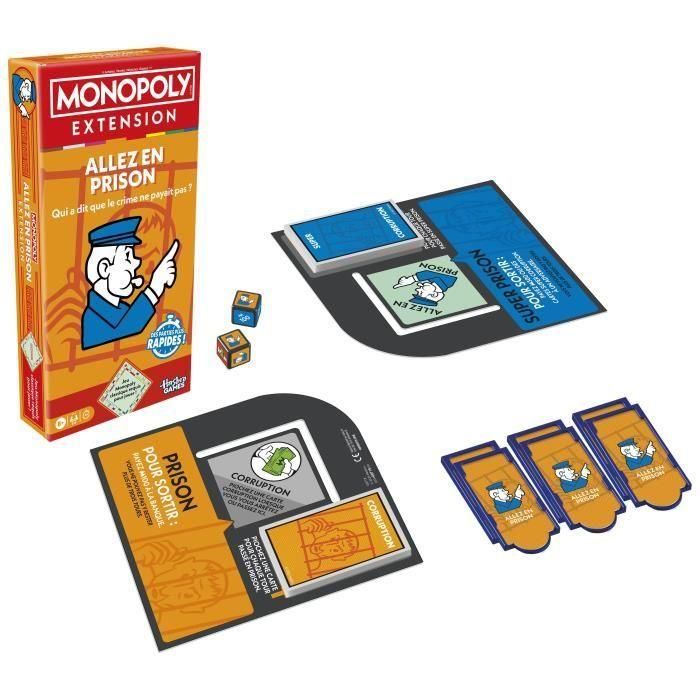 Monopoly Go to Jail Expansion, hace que el clásico juego Monopoly sea más divertido y rápido, juegos de mesa, de 2 a 6 jugadores, 40 m 1 Monopoly Go to Jail Expansion, hace que el clásico juego Monopoly sea más divertido y rápido, juegos de mesa, de 2 a 6 jugadores, 40 m 1