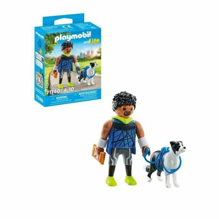 Figura corredor con border collie playmobil my life 2 Figura corredor con border collie playmobil my life 2