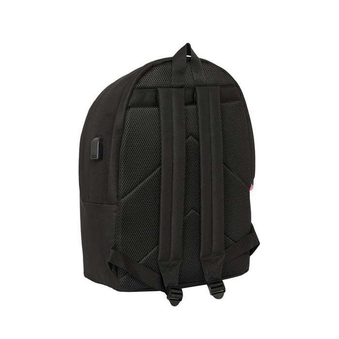 Mochila doble para portatil 15,6"+usb kings league "porcinos" 31x44x18 cm 1