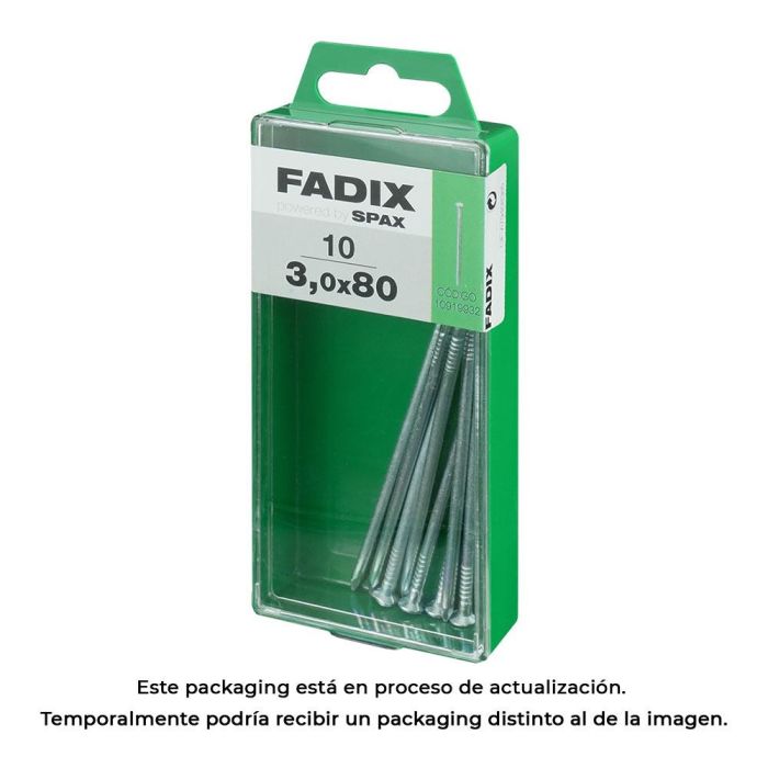 Fadix Clavo de Acero CP 3,0x80mm Caja 10 Unidades