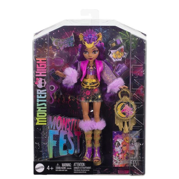 Monster High Muñeca Monster Fest Clawdeen Wolf Hxh80 Mattel 2023 4