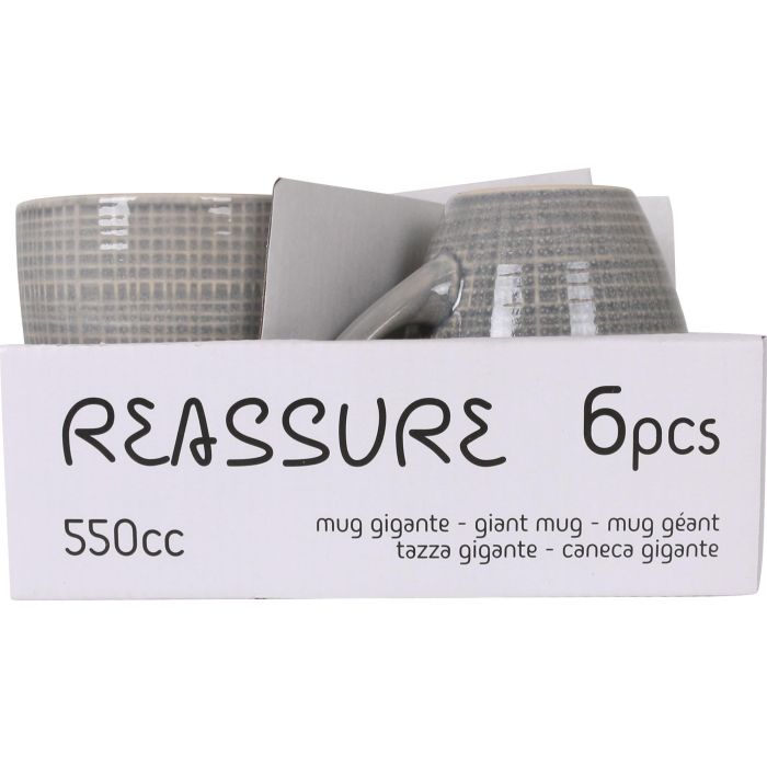 Inde Jarra Mug Gigante Reassure 550 cc - 14 x 10.2 x 11.5 cm (24 Unidades) 3