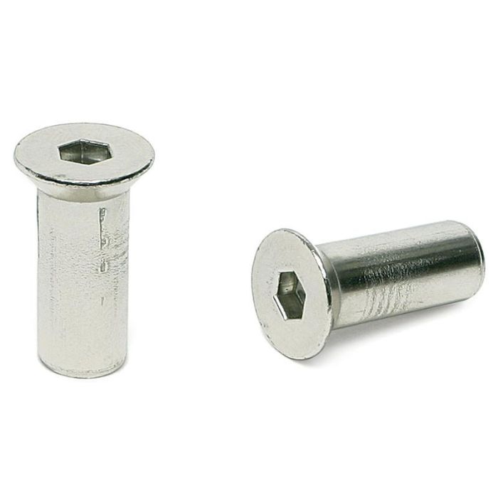 Herrajes Alk Tubo Unión Allen.4 Cabeza Cónica Zincado D8 M6X20