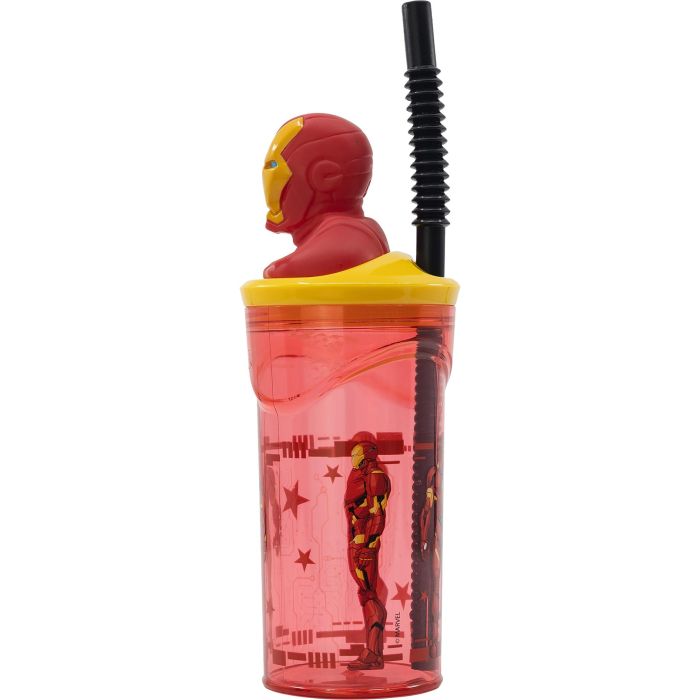 Marvel Figura 3D Vaso 360 mL Iron Man CZ11333 Licencia Oficial 3