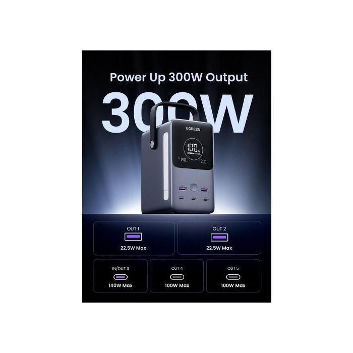 Ugreen Nexode Power Bank 48000 Mah Litio Gris 3