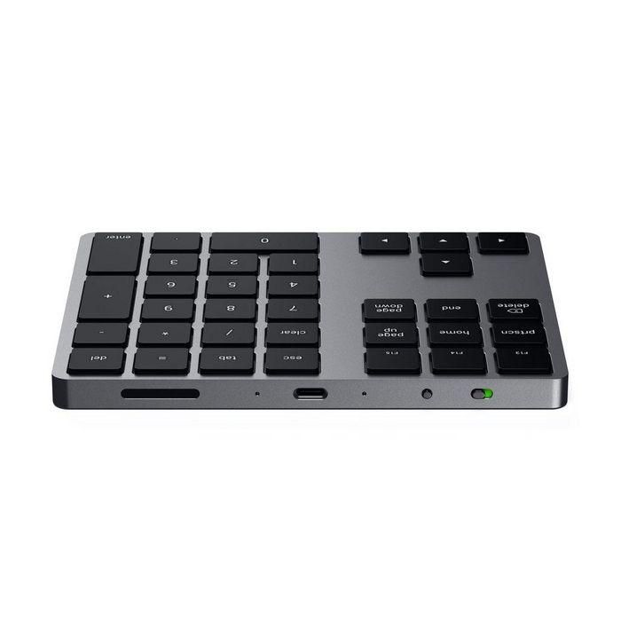 Satechi Teclado Extendido Bluetooth con Teclado Numérico Completo, Flechas Navegación y Atajos MacOS, USB-C, Gris Espacial para Tablet y Portátil 3 Satechi Teclado Extendido Bluetooth con Teclado Numérico Completo, Flechas Navegación y Atajos MacOS, USB-C, Gris Espacial para Tablet y Portátil 3