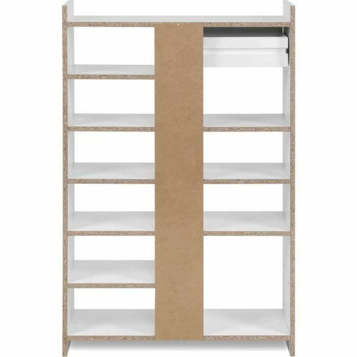 003773MACMUNSTER Zapatero MÜNSTER Blanco, capacidad 12 pares de zapatos, 71,5 x 25 x 109 cm 1 003773MACMUNSTER Zapatero MÜNSTER Blanco, capacidad 12 pares de zapatos, 71,5 x 25 x 109 cm 1