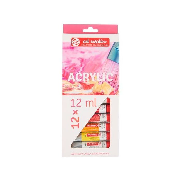 Talens Art Creation Pintura Acrílica Tubo 12 mL Colores Surtidos Estuche 12 Ud