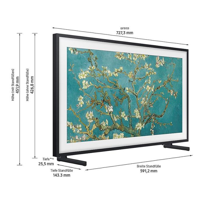Samsung The Frame GQ32LS03CBUXZG QLED Smart TV de 32" Full HD 1080p HDR10+ Altavoces 20W Bluetooth WLAN Negro 7 Samsung The Frame GQ32LS03CBUXZG QLED Smart TV de 32" Full HD 1080p HDR10+ Altavoces 20W Bluetooth WLAN Negro 7