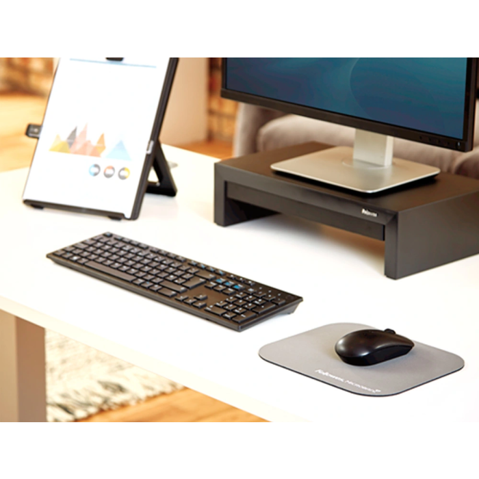 Alfombrilla Raton Fellowes Con Microban Blister Gris 1