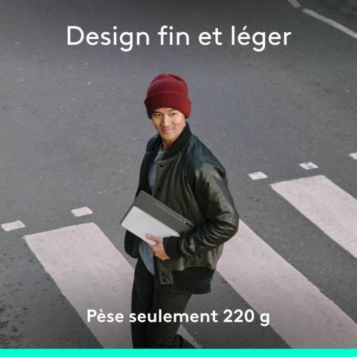 Logitech LOG5099206125834 Teclado Inalámbrico Portátil Keys-To-Go 2 para Tablet AZERTY Gris claro 5