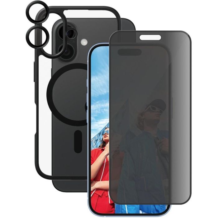 PanzerGlass CARE Flagship 3-in-1 Protector de Pantalla Privacidad para iPhone 16