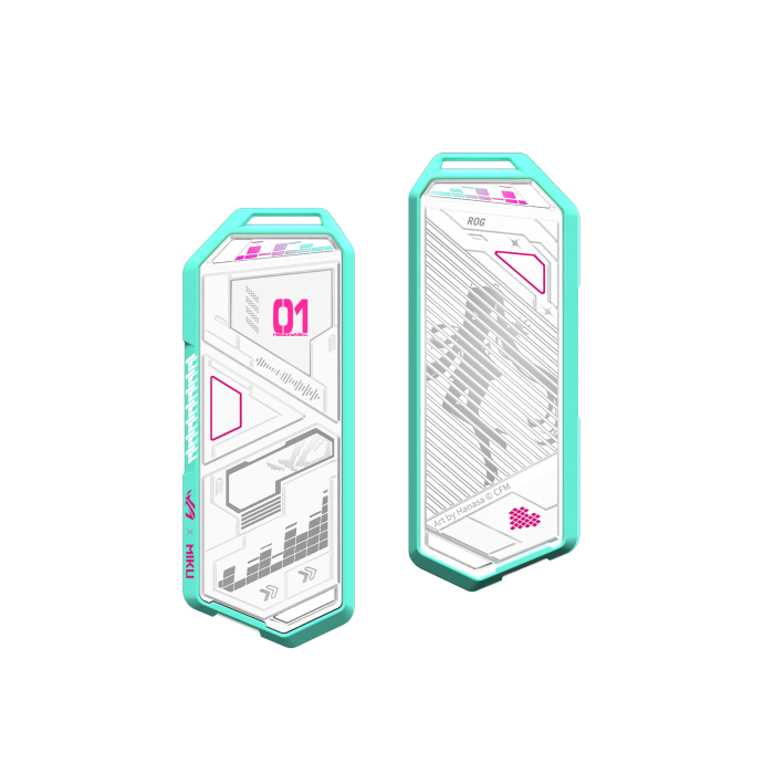 Asus Rog Strix Arion Hatsune Miku Edition Caja Externa para Unidad de Estado Sólido (Ssd) Blanco M.2 5