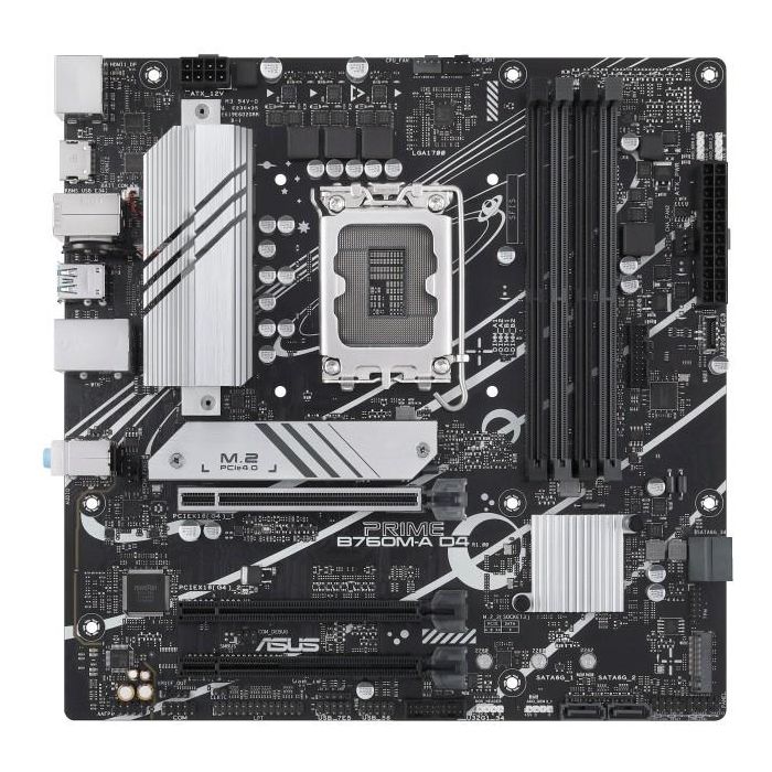ASUS Prime B760M-A D4-CSM Placa Base Intel B760 Socket 1700 Micro ATX DDR4 para 14a/13a/12a Gen Intel Core