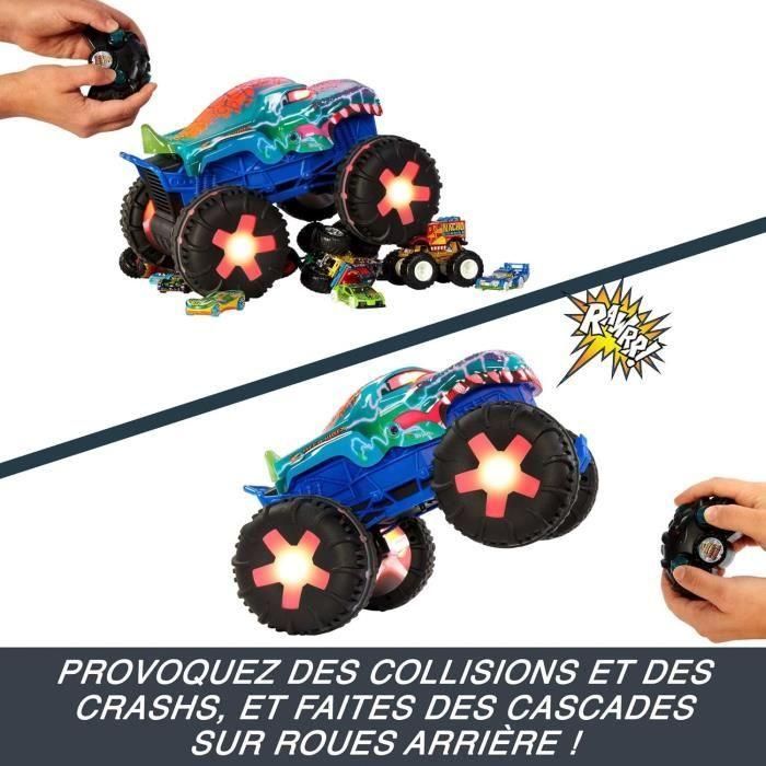 Hot Wheels Monster Trucks-Mega-Wrex-Vehículo de control remoto a escala 1/15 JBD90 1 Hot Wheels Monster Trucks-Mega-Wrex-Vehículo de control remoto a escala 1/15 JBD90 1