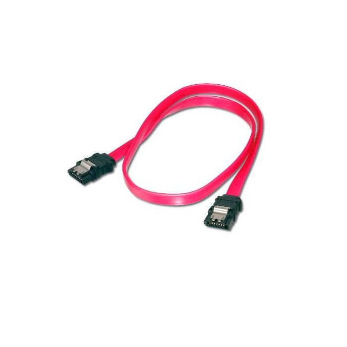 Equip Cable Serial Sata III con 2 x 7 pin plug y clip de seguridad metálico