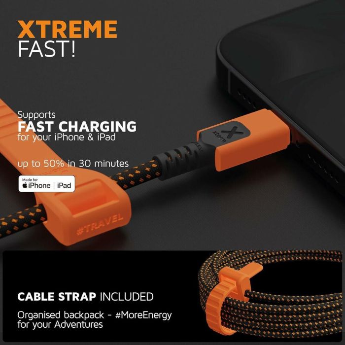 Cable USB Xtorm CXX2001 Naranja 3 Cable USB Xtorm CXX2001 Naranja 3